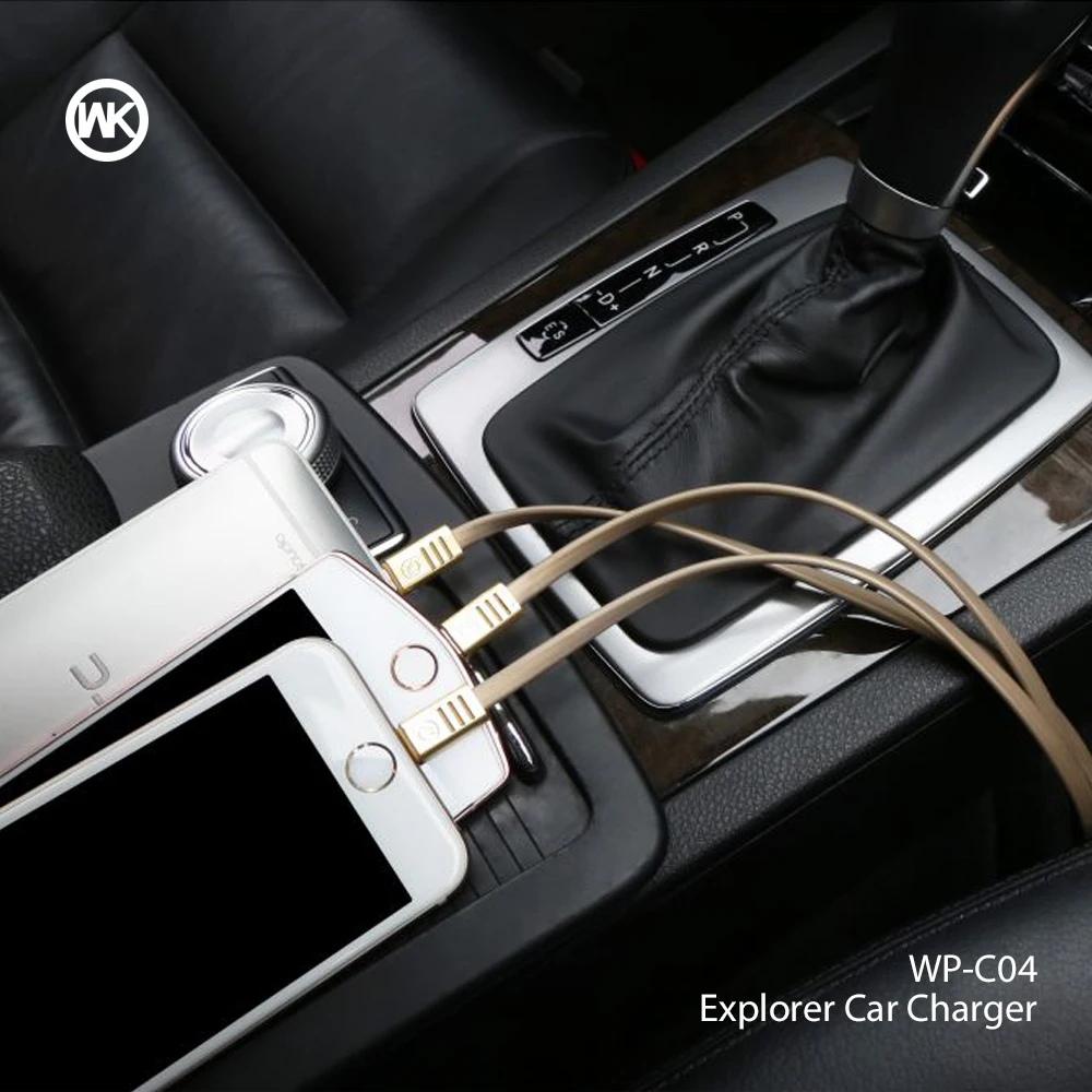 WK дизайн Quick Charge 3 0 Быстрая зарядка USB Автомобильное зарядное устройство для