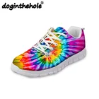 DogintheholeЛетняя женская обувь для бега с разноцветным принтом подсолнуха; удобная спортивная обувь; уличные женские кроссовки для фитнеса