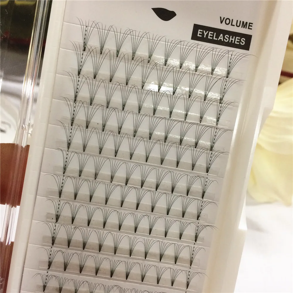 

Seashine 6D 1 Tray Short Stem Volume Eyelashes Extension Natural Long False Individual Premade Fans Eyelashes Volume lashes Fans