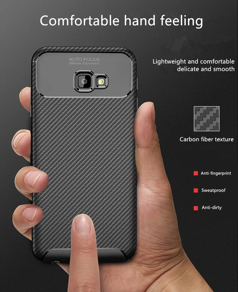 For Samsung Galaxy J4 Plus Core Case Cover Luxury Shockproof Carbon High Quality Soft TPU Silicone Back Funda | Мобильные телефоны