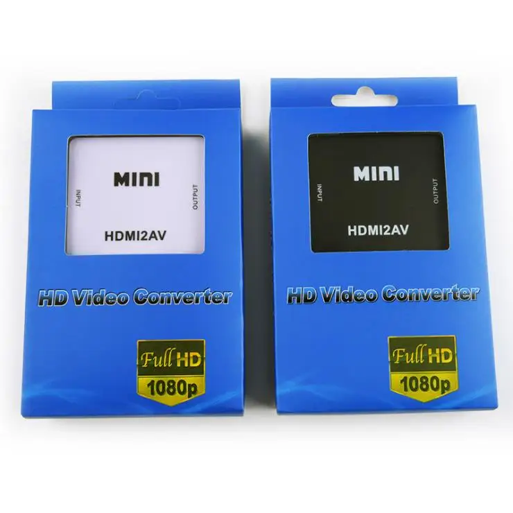 Мини HDMI в AV 1080p видео конвертер коробка AV2HDMI RCA CVBS адаптер для HD ТВ PS3 PS4 PC DVD Xbox