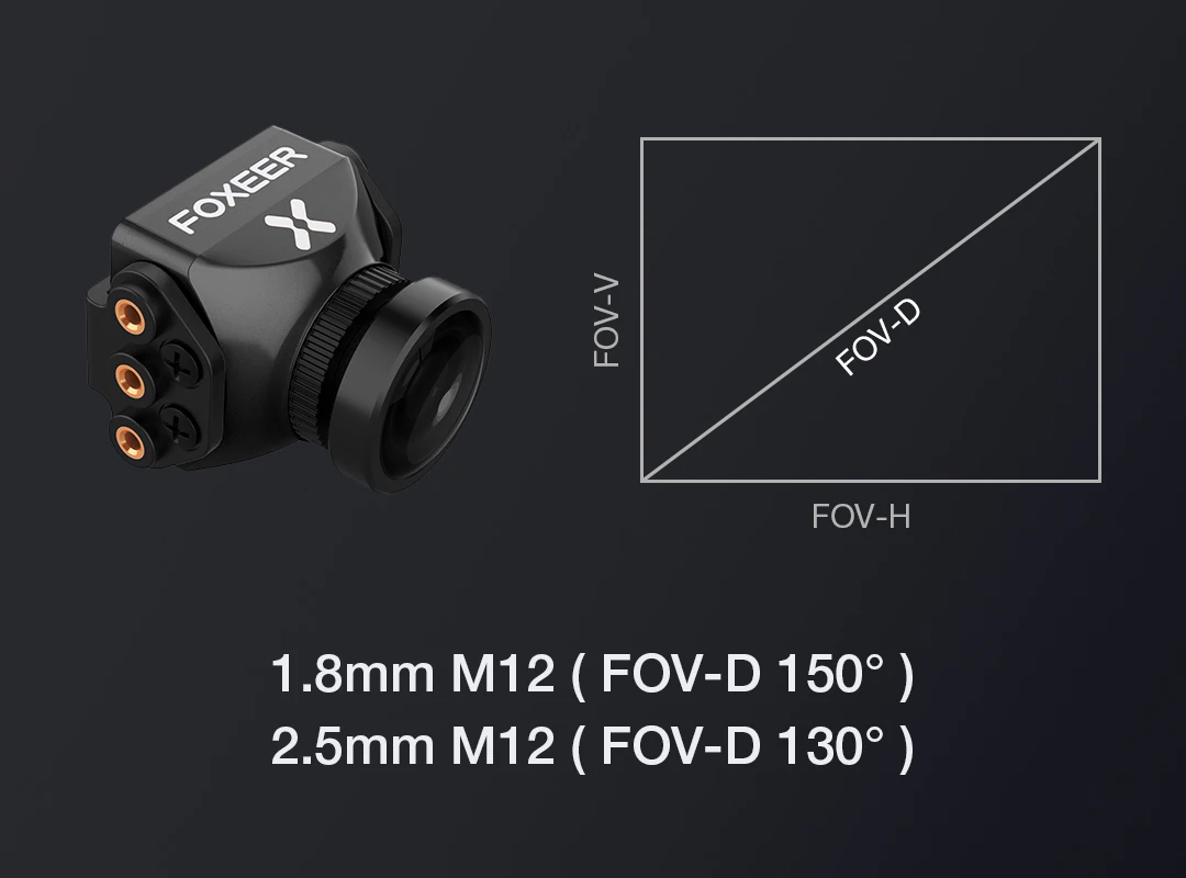 Оригинальный Foxeer Хищник мини Камера для Drone 2 5 мм 1000TVL/20 мс задержки 4:3 Супер WDR