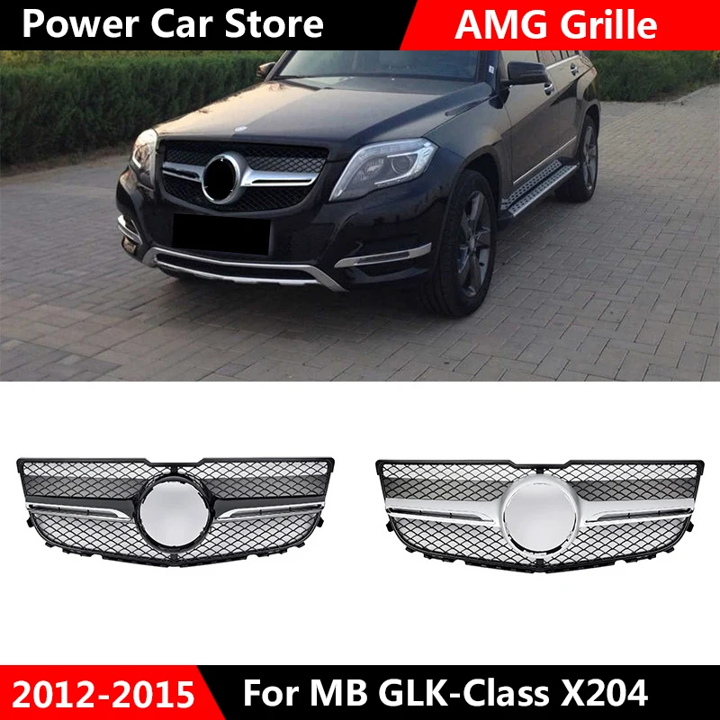 Стильная решетка AMG для кузова X204 передняя средняя Mercedes GLK Class SUV автомобильная 2012