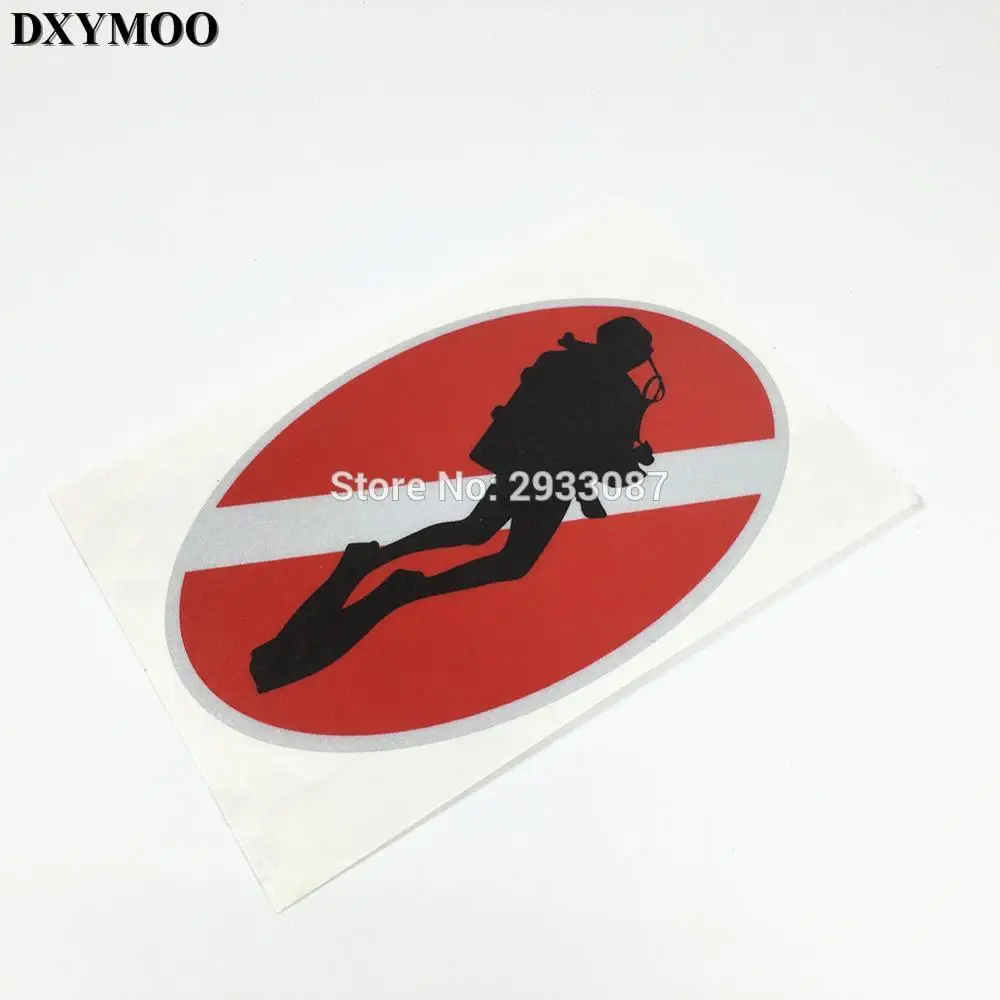 

3 sizes Water Sports Diving Equipment Scuba Diving Car Sticker Vinyl Tape Sticker Decals 3M H2802