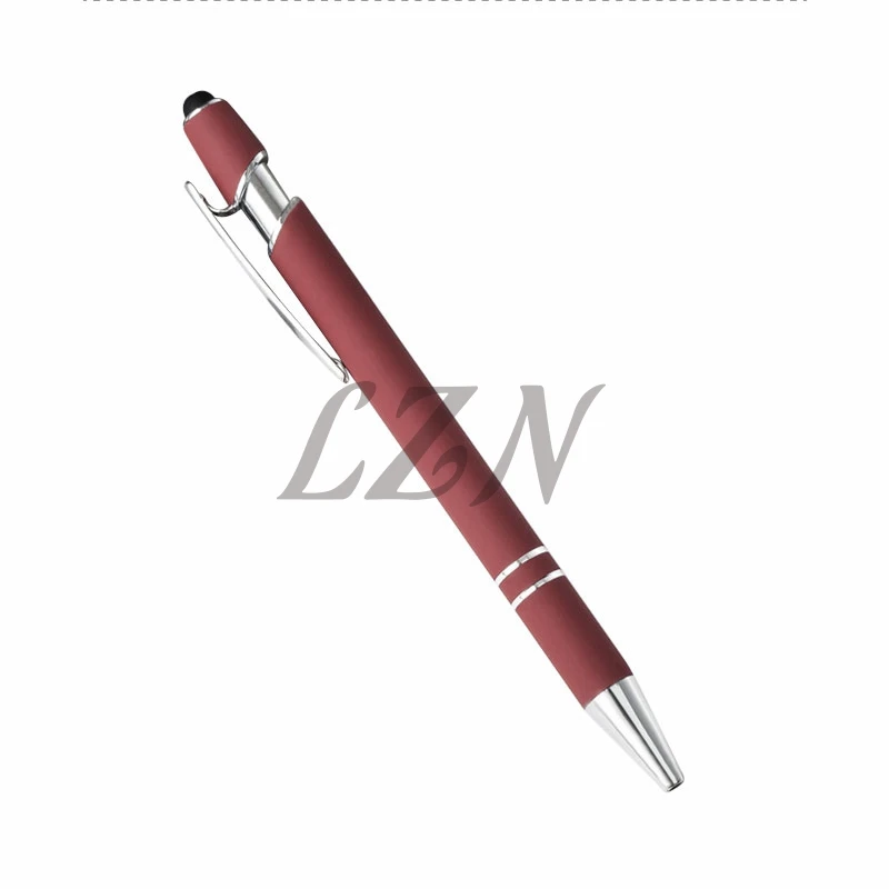 LZN Высокое качество Модный стиль 2в1 пишущая Шариковая ручка + стилус для