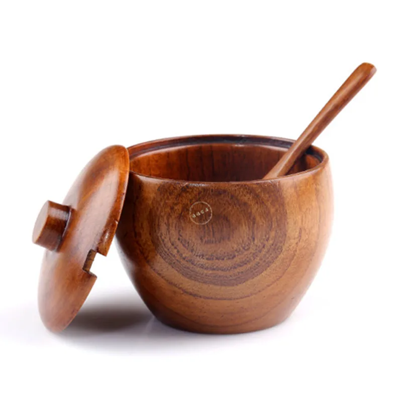 3 шт./компл. Высококачественная посуда из натурального дерева банка для специй