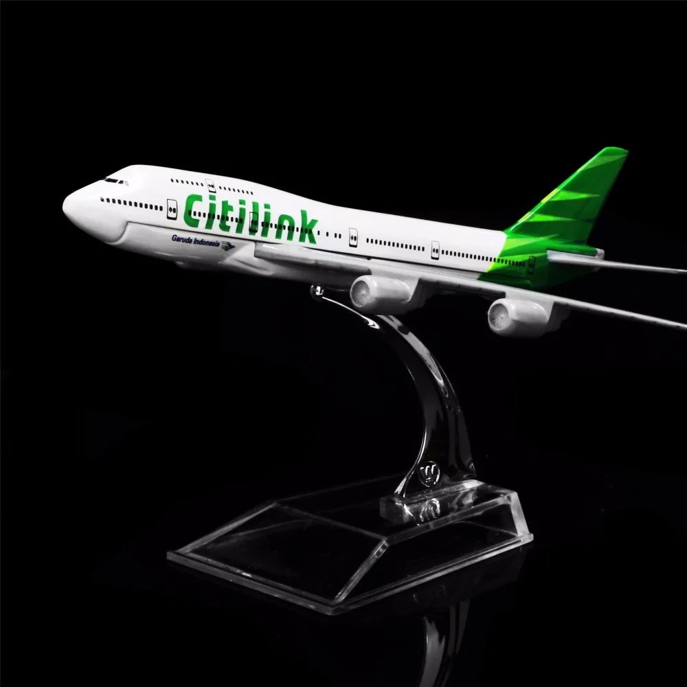 1:400 16 см Garuda indonesia Airlines Boeing 747 металлическая модель самолета офисное украшение