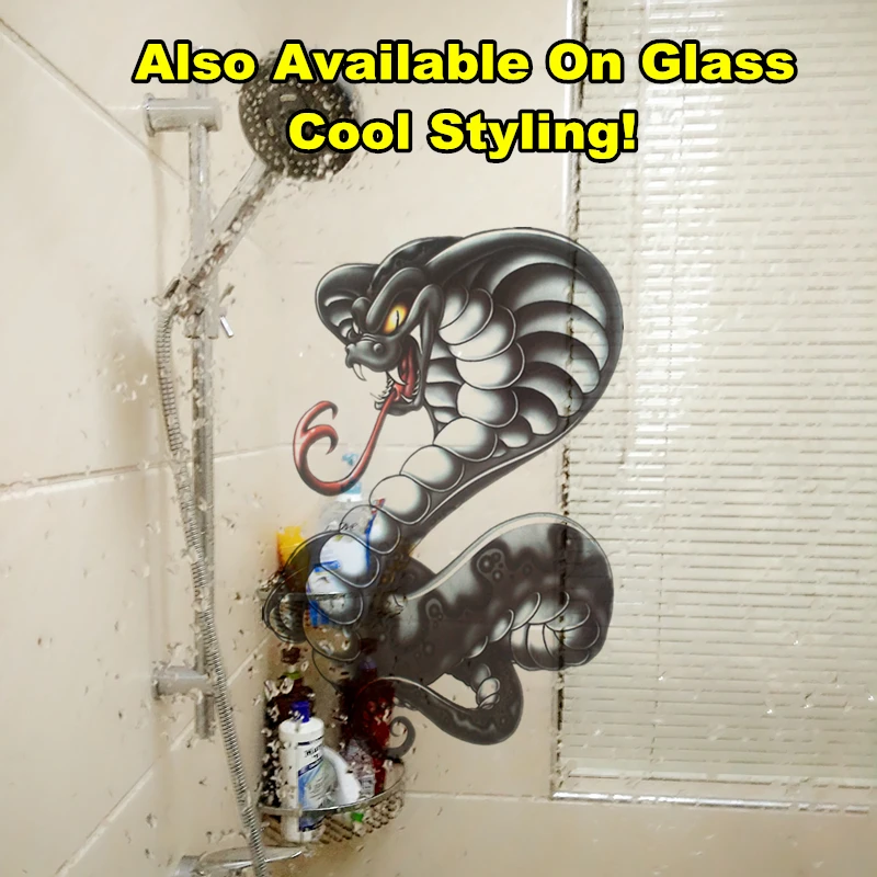 SHNAPIGN Кобра африканская временная татуировка боди-арт флэш-тату наклейки 21*15 см