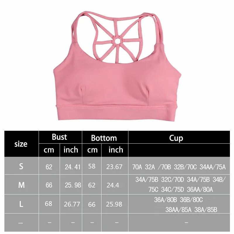 2022 New Style Women Athletic Gym Vest Movement Sports Bra Yoga Top Bralette Sexy Push Up Popular P053 | Спорт и развлечения