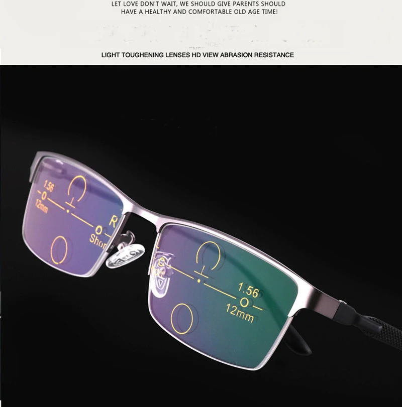 Очки для чтения CHASHMA регулируемые бифокальные фотохромные прогрессивные очки