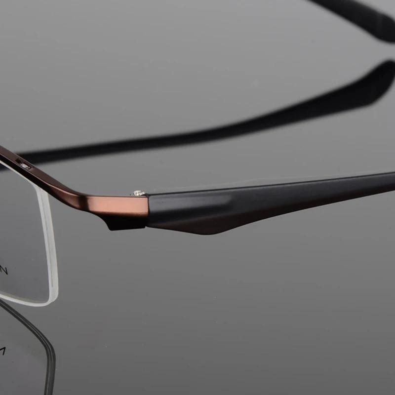 Очки с полуободковой оправой из чистого титана 100% очки титановой оптической gafas