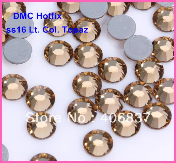 Бесплатная доставка! 1440 шт./лот ss16 (3 8 4 0 мм) Высокое качество DMC Light Colorado Topaz железо