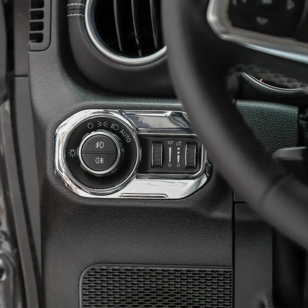 Новая хромированная задняя крышка для переключателя Jeep Wrangler JL 2018|Лепнина