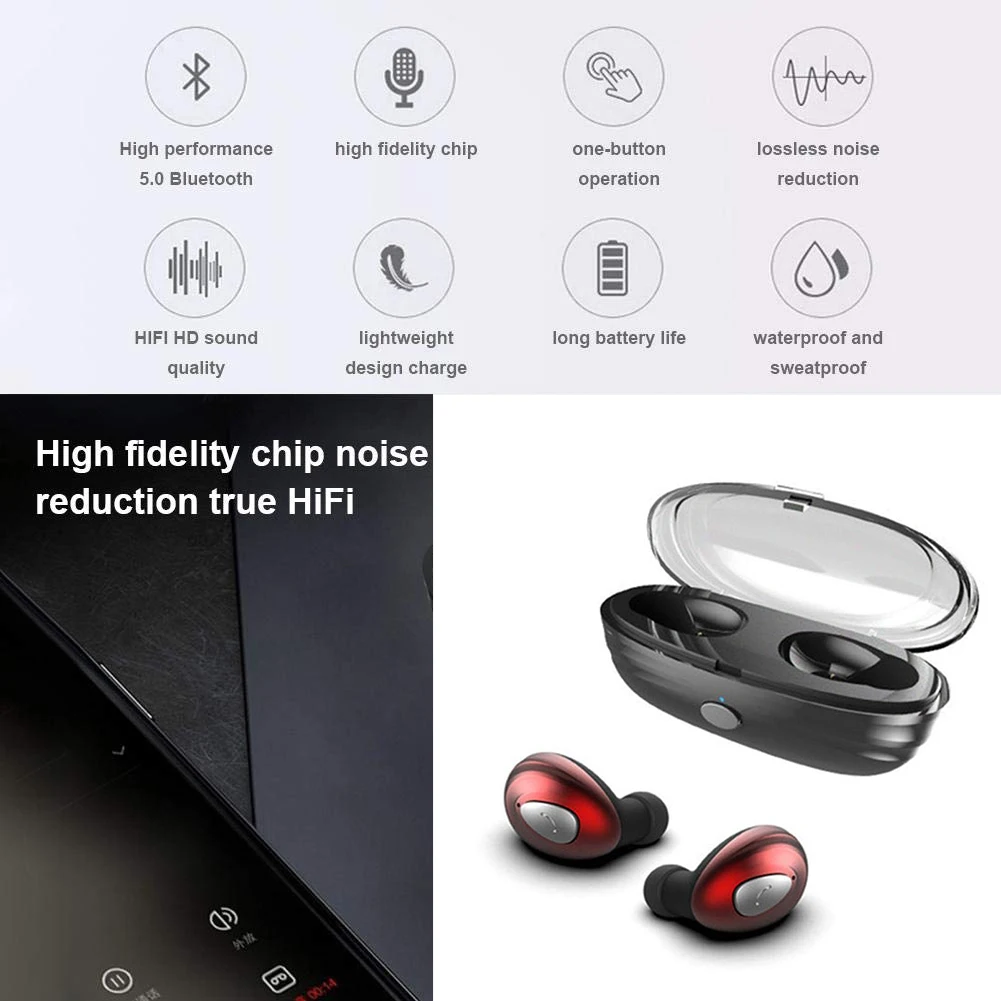 K3 TWS наушники-вкладыши Беспроводные спортивные bluetooth-наушники мини-наушник 3D стерео наушники HIFI Водонепроницаемая гарнитура для IOS Android телефонов