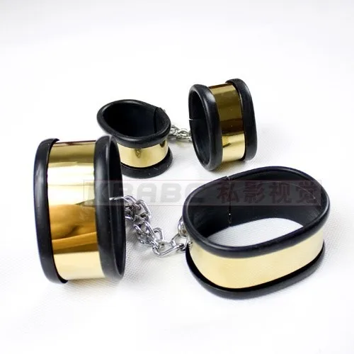 Hot steel bondage restraints slave collar+handcuffs for sex+anklet cuffs bdsm fetish wear adult sex games toys couples | Красота и