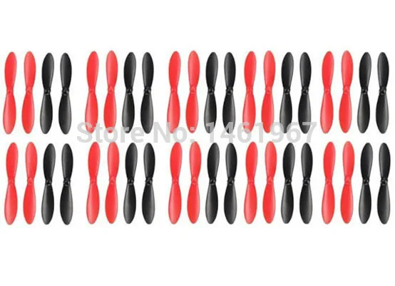 40 шт Hubsan X4 H107 роторные пропеллеры Лезвия красный черный реквизит A35 H107D H107C H107L