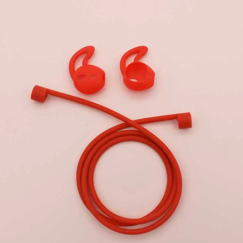 Kits red Наушники силиконовый чехол для AirPods защитный противоударный чехол Earpods чехол для Apple наушники для Airpod чехол Аксессуары - Цвет: Kits red