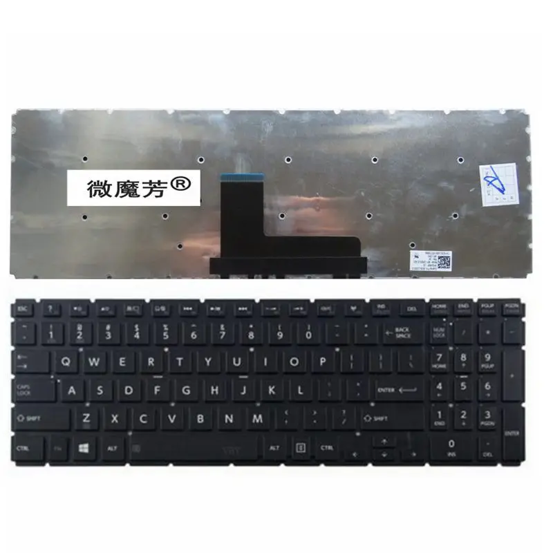 Новая клавиатура США для Toshiba Satellite L50 B L55 L55DT S50 Клавиатура ноутбука на английском