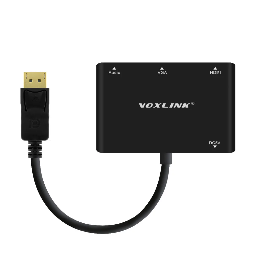 Voxlink 1080 P 3 в 14 К Дисплей Порты и разъёмы DP TO VGA/HDMI адаптер конвертера кабеля с аудио