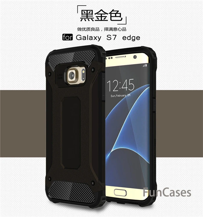 Для samsung Galaxy S5 S6 EDGE Plus S7 S8 S9 бронированный чехол для A3 A5 A7 J1 J5 J7 J3 J4 J6 J8 A6 плюс Чехол Note 4 5 8 Капа - Цвет: black