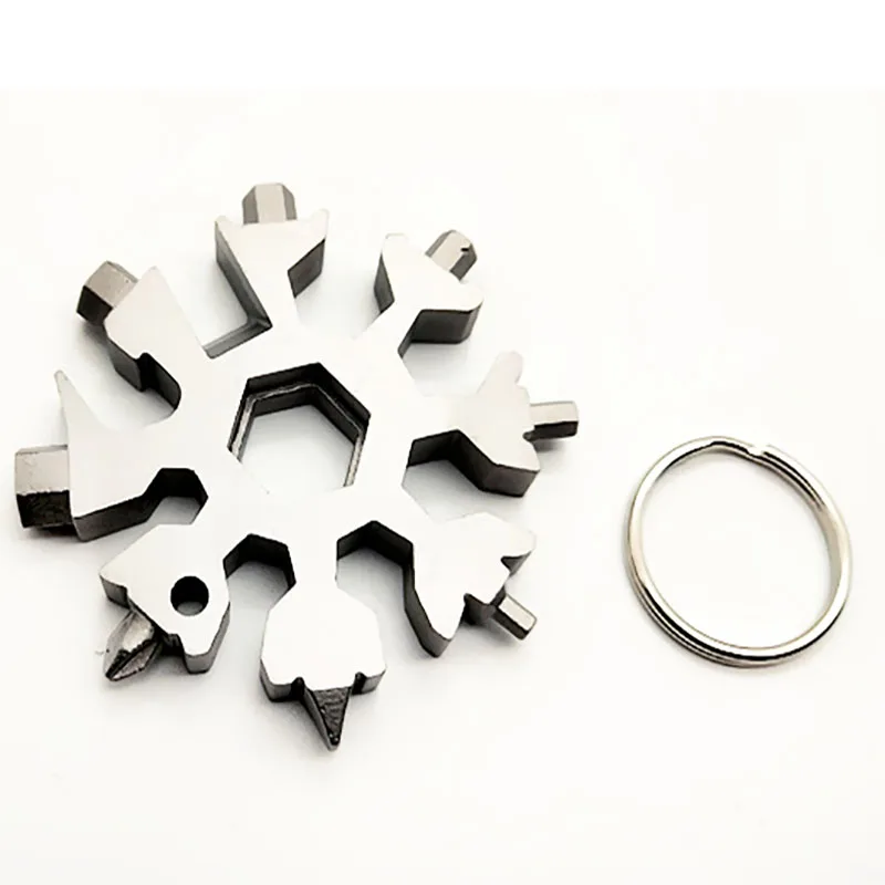 EDC инструмент 18 в 1 мульти-Инструмент карты комбинации компактные и портативные уличные продукты Снежинка EDC Инструмент карты для кемпинга пешего туризма