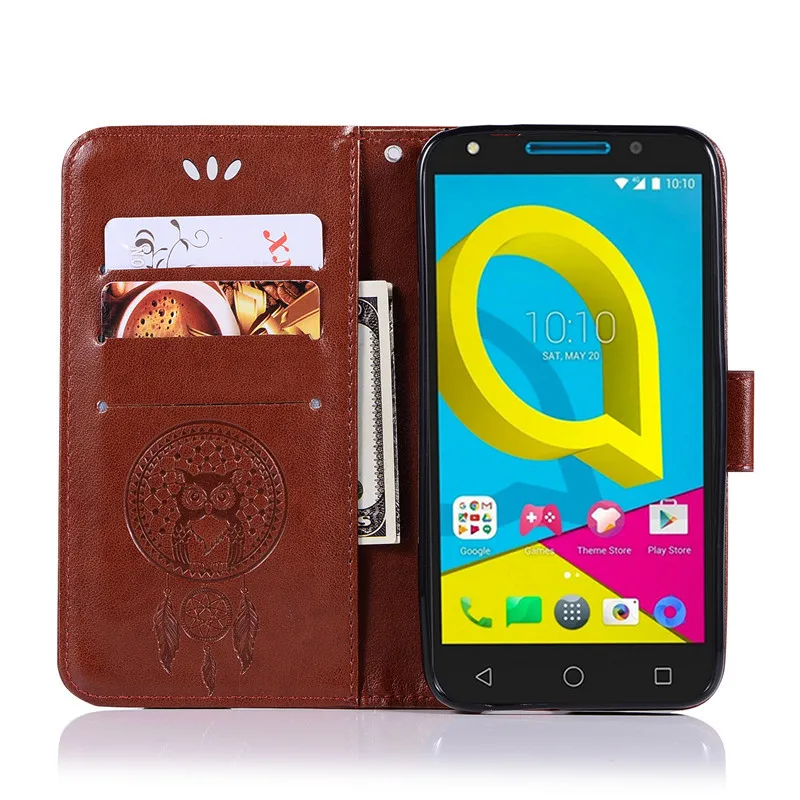 Для Alcatel U5 4G чехол 5 0 кошелек для телефона из искусственной кожи U 5044 5044D 5044Y
