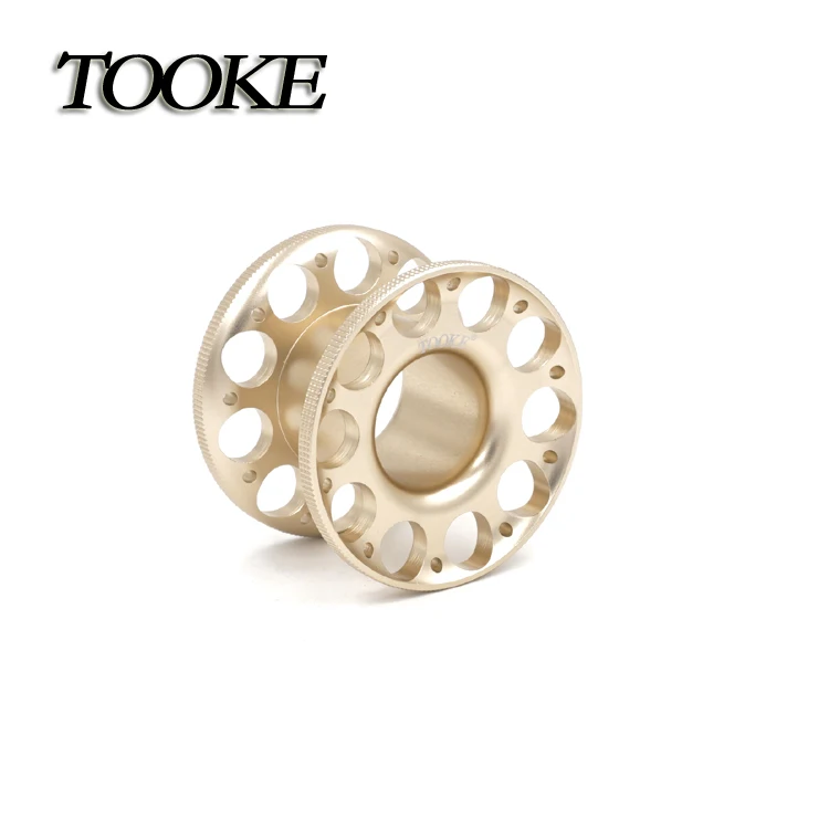 Golden TOOKE производительность прочный легкий Дайвинг алюминиевый палец катушка пещера Ныряние Tech Направляющая линия катушка - Цвет: Golden