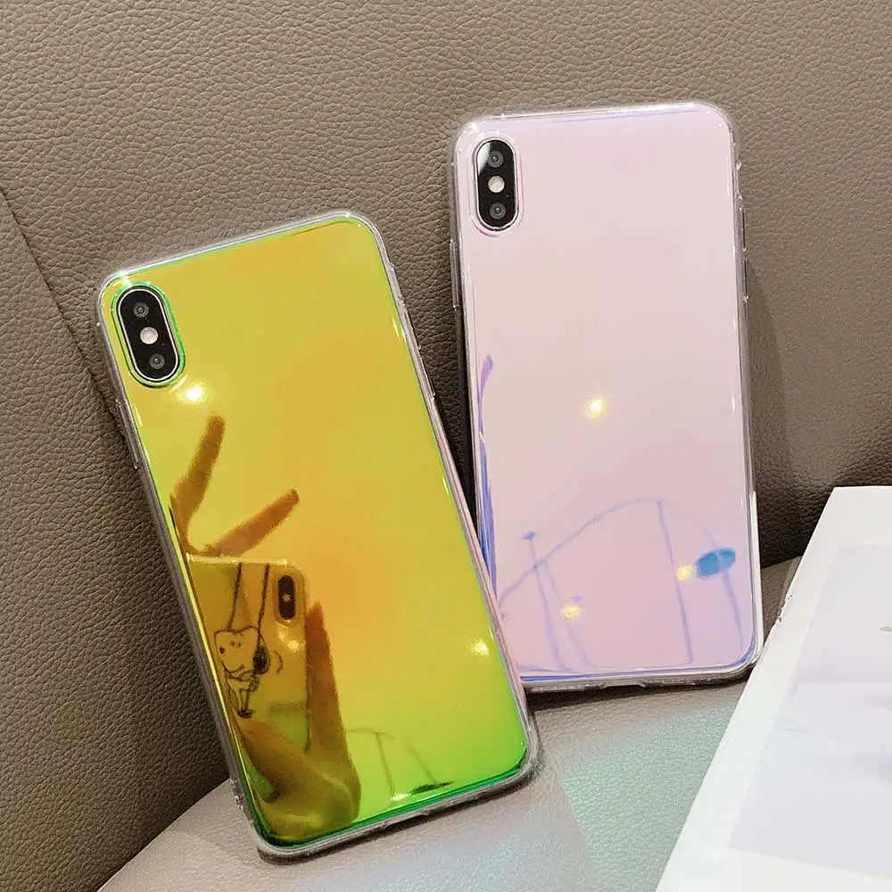 Модные Красочные чехлы для телефонов iphone XS MAX 6s 6 7 8 plus X XR SE мягкий силиконовый