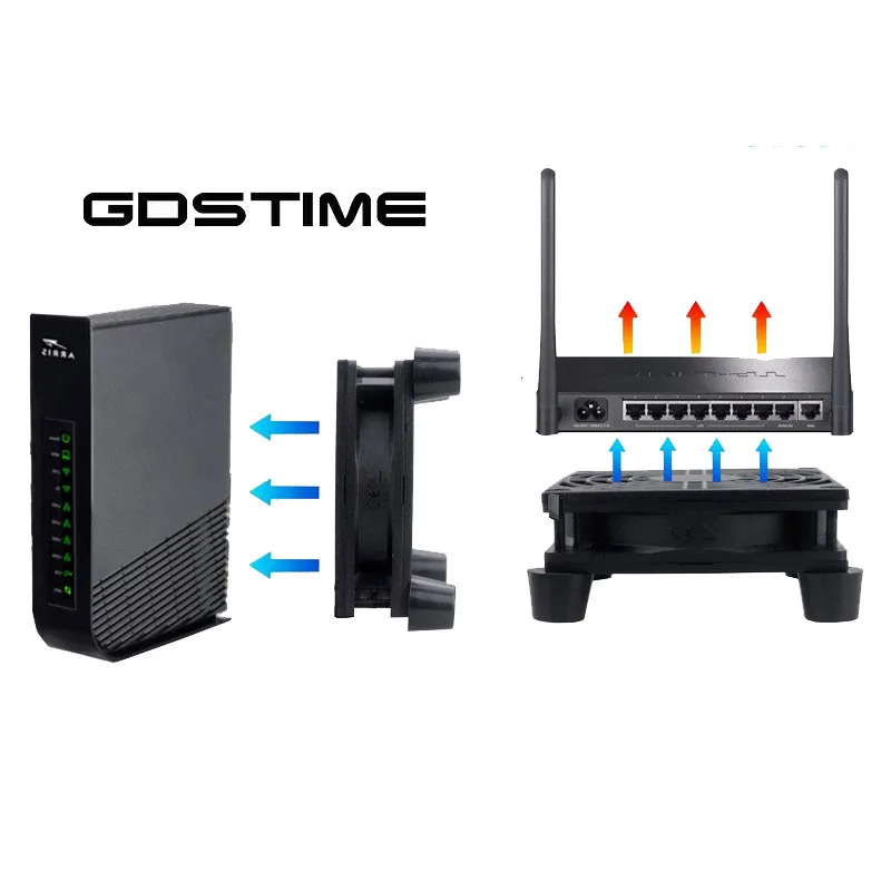 2 шт Gdstime DC 5 В USB питания ПК кулер ТВ коробка беспроводное охлаждение 120 мм маршрутизатор вентилятор 80 мм 90 мм 140 мм вентилятор с винтами Prot маршрутизатор вентилятор