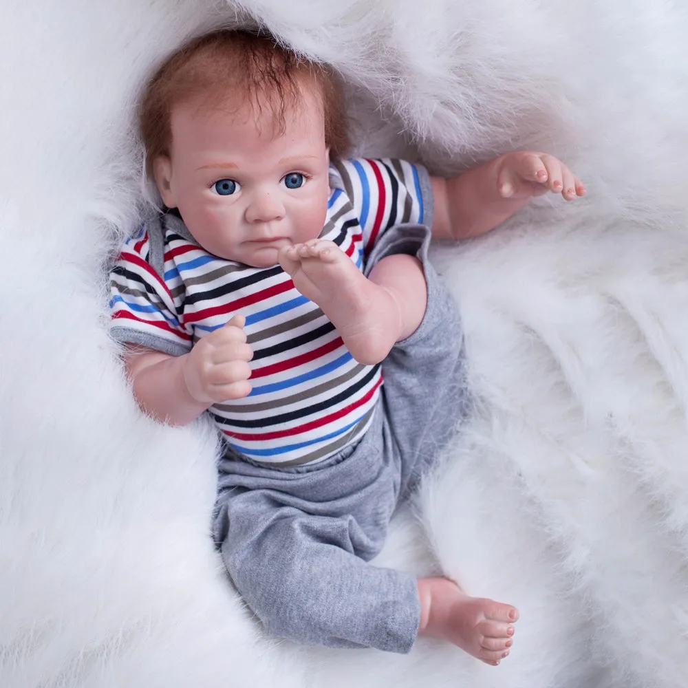 20 дюймов русские силиконовые Reborn Детские куклы PP Хлопок тело Реалистичная кукла