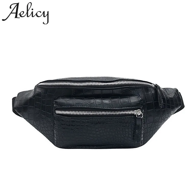 Aelicy поясная сумка для женщин в стиле ретро из кожи аллигатора
