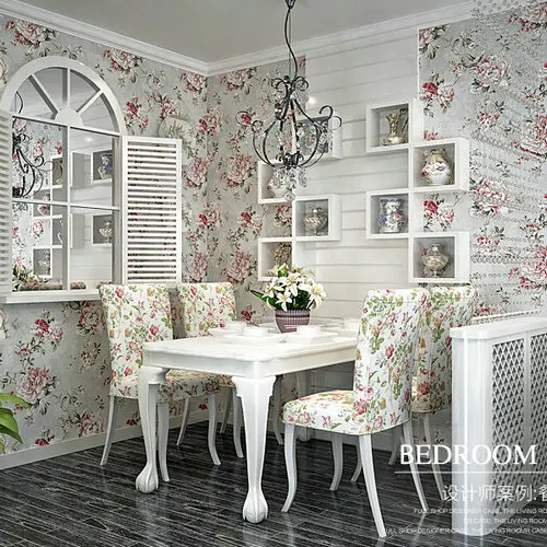 

PAYSOTA American Style Wallpaper Bedroom Living Room nonwoven Wall Paper Roll