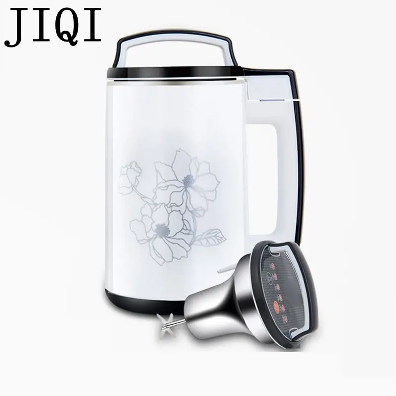 JIQI 110 V соевое молоко машина бытовой сои-бобовый молоко фильтр- машина для производства соевого молока соковыжималка из нержавеющей стали блендер US 1.5L