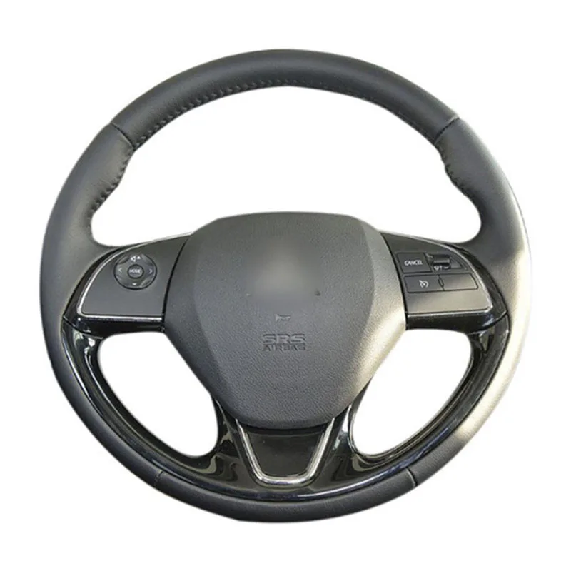 

DIY Sewing-on PU Leather Steering Wheel Cover Exact Fit For Mitsubishi Outlander ASX 2016