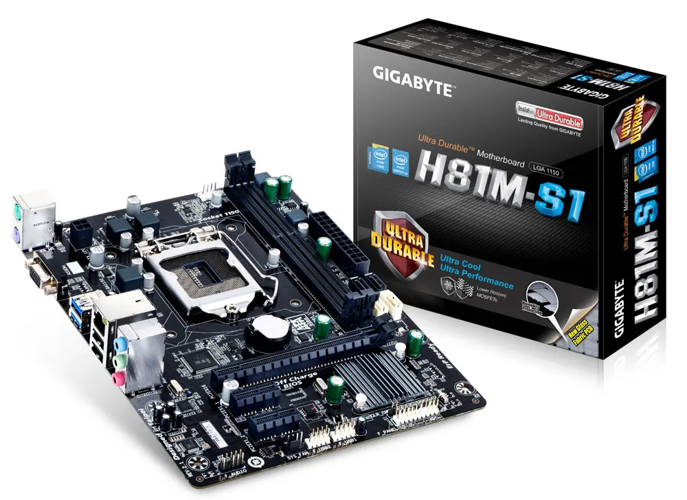 Абсолютно новая Gigabyte GA-H81M-S LGA 1150 ультрапрочная материнская плата | Компьютеры и