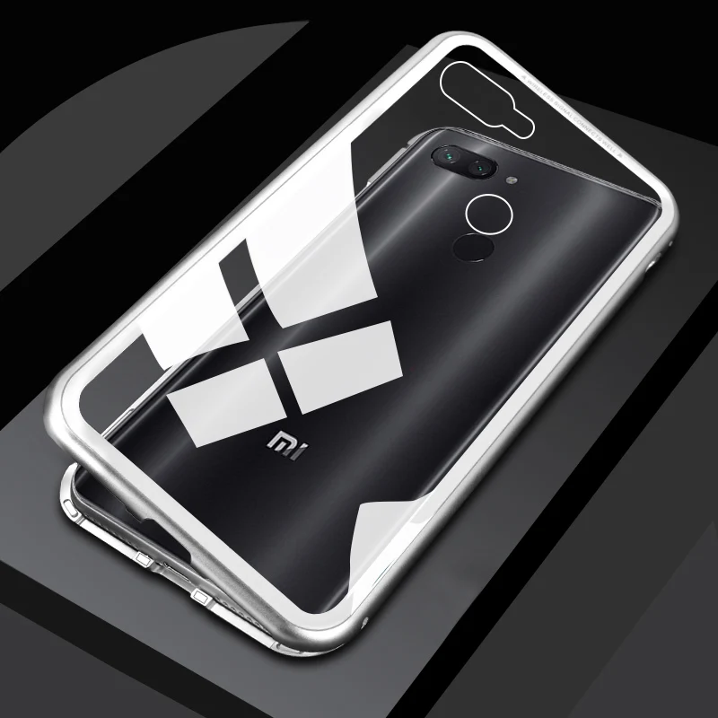 Магнитный флип-чехол для Xiaomi mi 8 светильник чехол для Xiaomi mi 8 Lite 8 Lite закаленное стекло задняя крышка Xio mi 8 Xio mi Xao mi 8