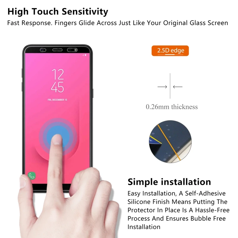 9 закалённое стекло для Samsung Galaxy J8 2018 6 0 дюйма Защитная пленка Glasxy J8|Защитные