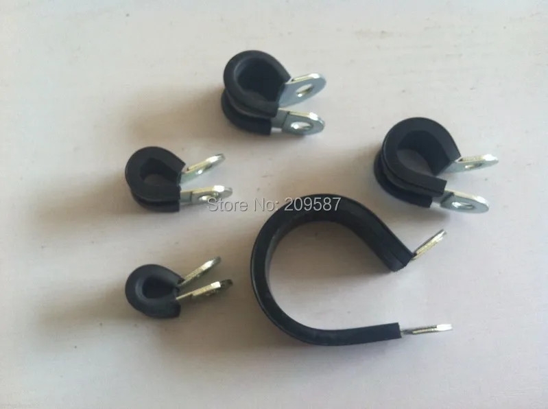 10 шт. оцинкованные резиновые изолированные Кабельные Зажимы 30 мм|clip on hair extensions human