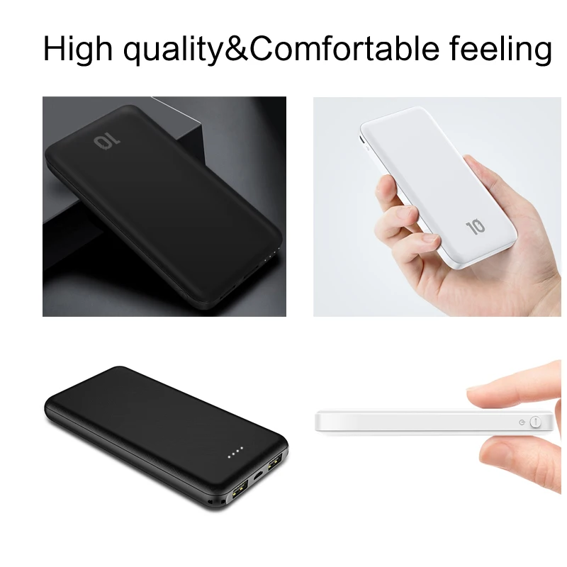 LINGCHEN power Bank 10000 mAh bank 2.1A Внешняя батарея портативный мобильный телефон двойной USB