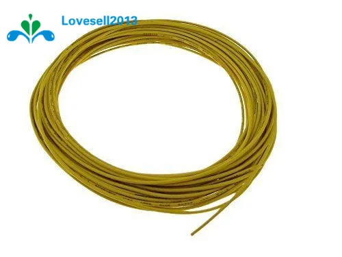 

10M Yellow UL-1007 24AWG Hook-up Wire 80 C / 300V Cord NEW