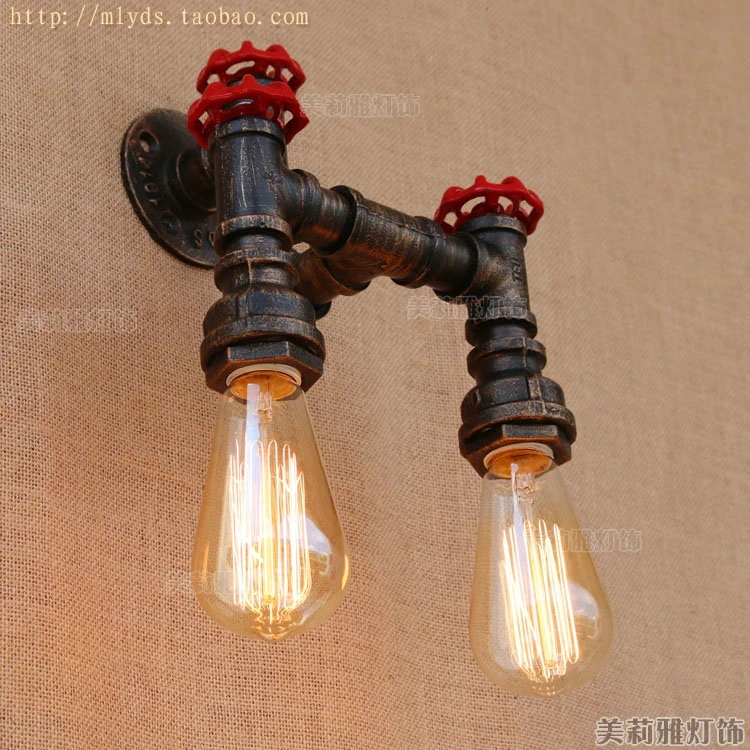 Винтажная настенная лампа в стиле ретро деревенский светильник на водопроводной