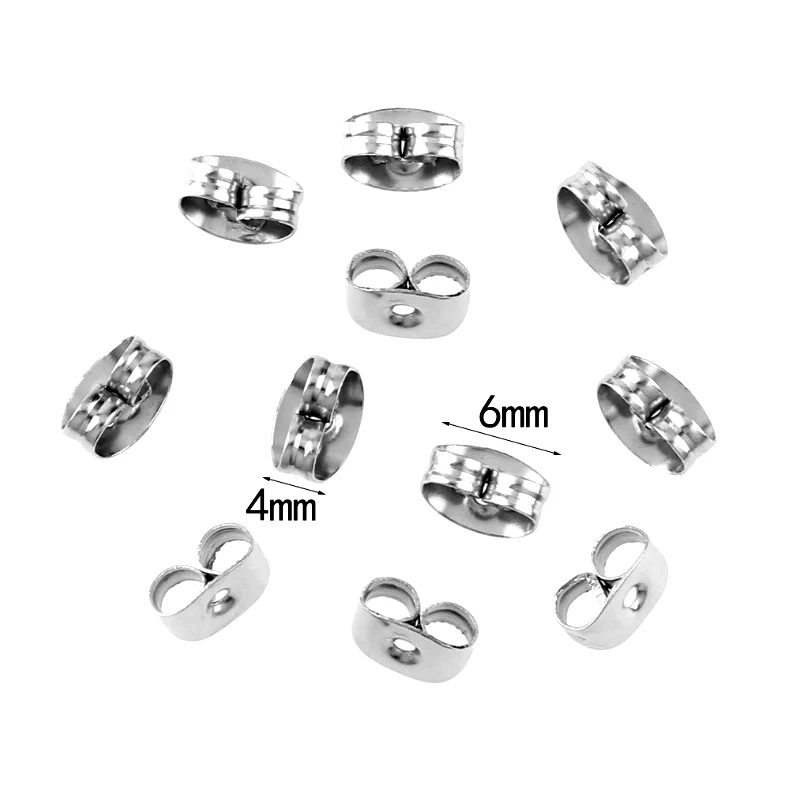 Серьги из нержавеющей стали 6 х4 мм 300 шт./лот | Украшения и аксессуары