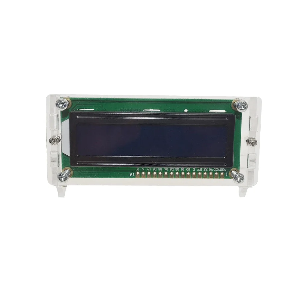 Прозрачная акриловая оболочка для lcd 1602 lcd экрана с винтом/гайкой lcd 1602 Чехол держатель(без 1602 lcd