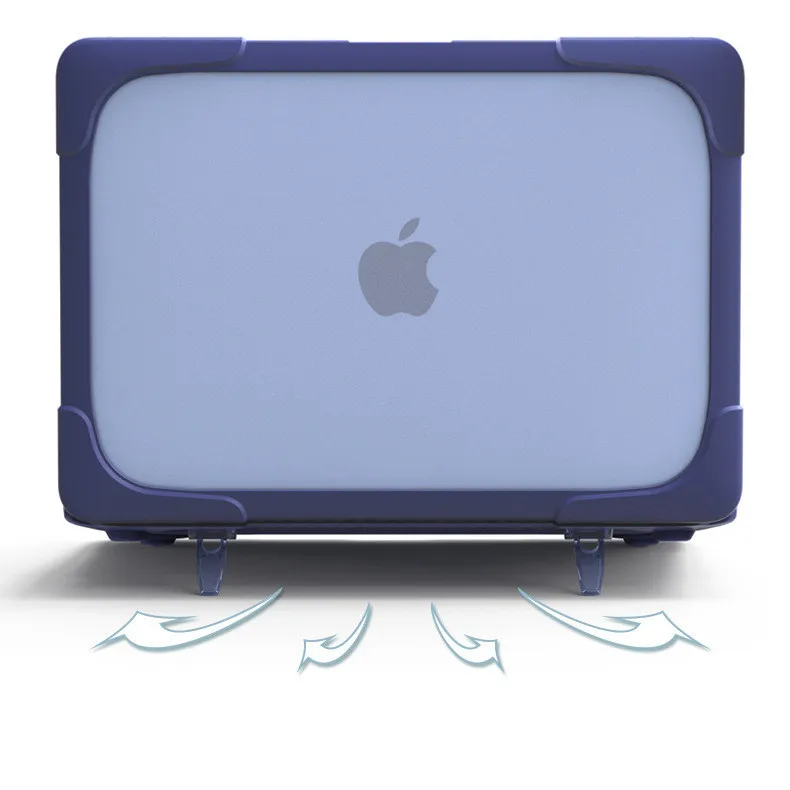 Складной чехол-подставка для ноутбука Macbook air Pro retina 11 12 13 15 A1706 A1708 A1989 матовый прозрачный чехол из поликарбоната+ ТПУ