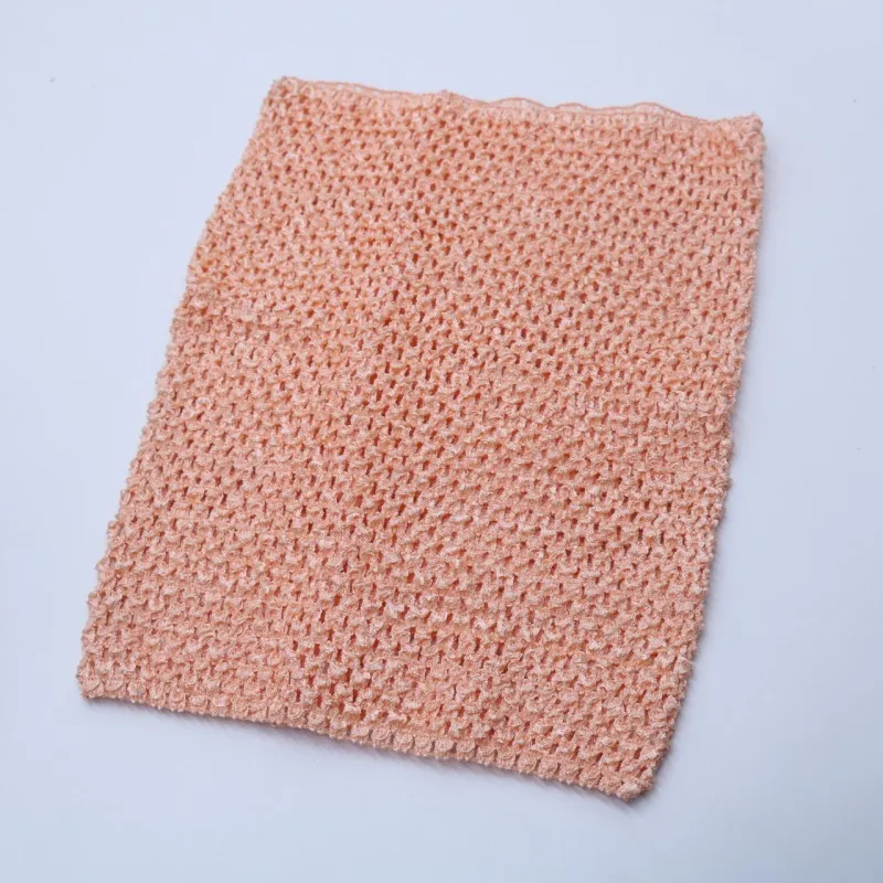 6 apricot 24X32 см тюль, ткань для юбки-пачки, вязанная катушка, вязанная крючком на груди, сделай сам, тюбик, подарок на день рождения, повязка на голову, юбка, Швейные аксессуары - Цвет: 6 apricot
