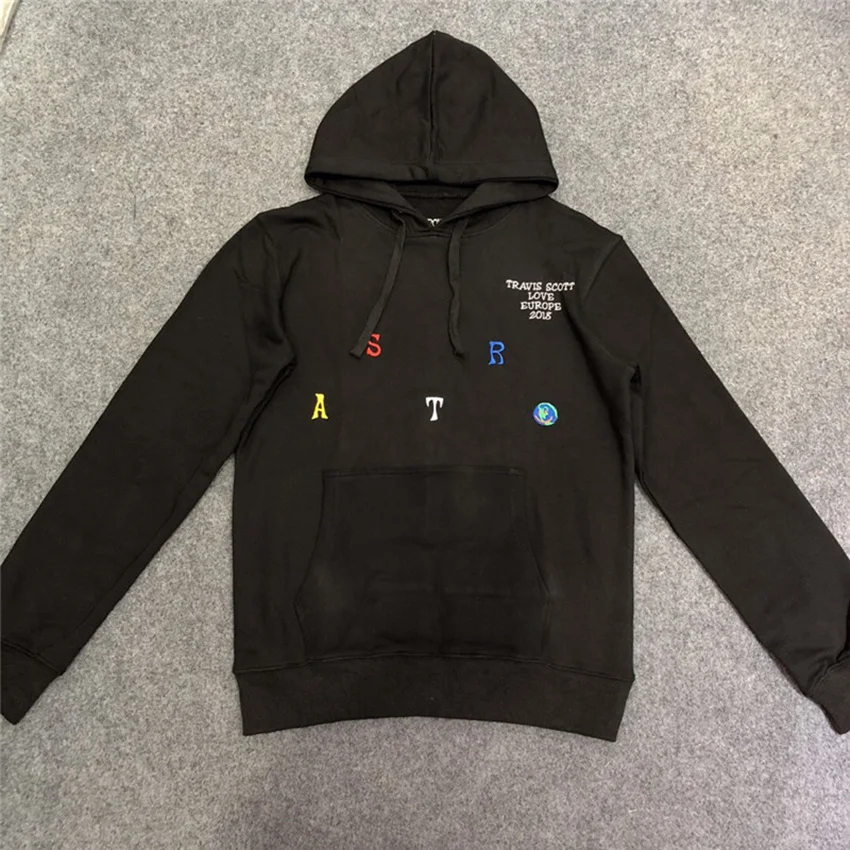Вышивка письма Скотт альбом ASTROWORLD письмо для женщин мужчин толстовки мужские F пуловер с капюшоном