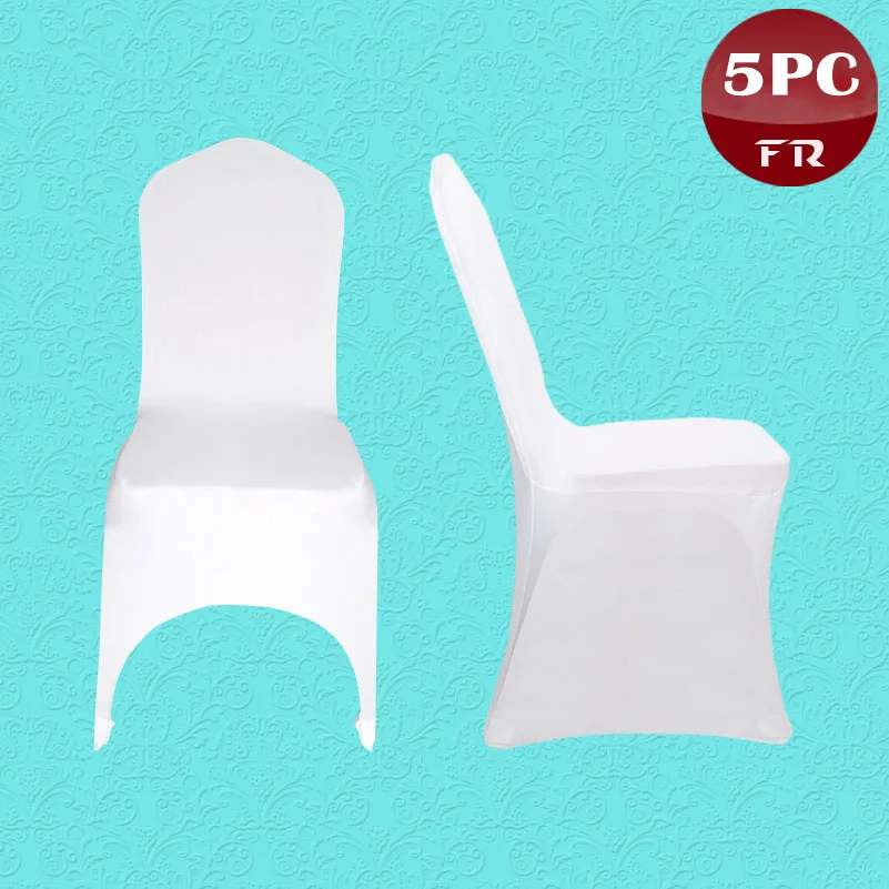 Эластичные универсальные чехлы для стульев из спандекса 5 шт.|chair covers for weddings|spandex