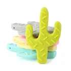 1 шт. 85 мм Силиконовые Грызуны в виде кактуса для детей, бусины сделай сам, жевательное ожерелье, цепочка для пустышки, подвеска из пищевого силикона без БФА