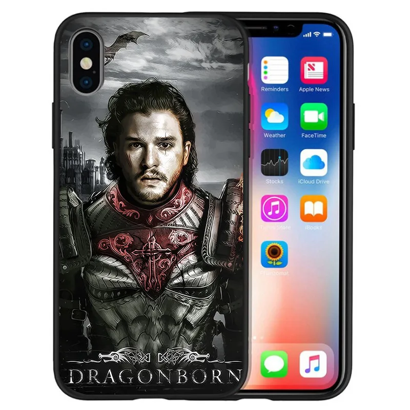 Игра Престолов Дейенерис Дракон Джон Сноу для iPhone X XR XS Max 5 5S SE 6 6S 7 8 Plus чехол для телефона Funda Coque Etui capa