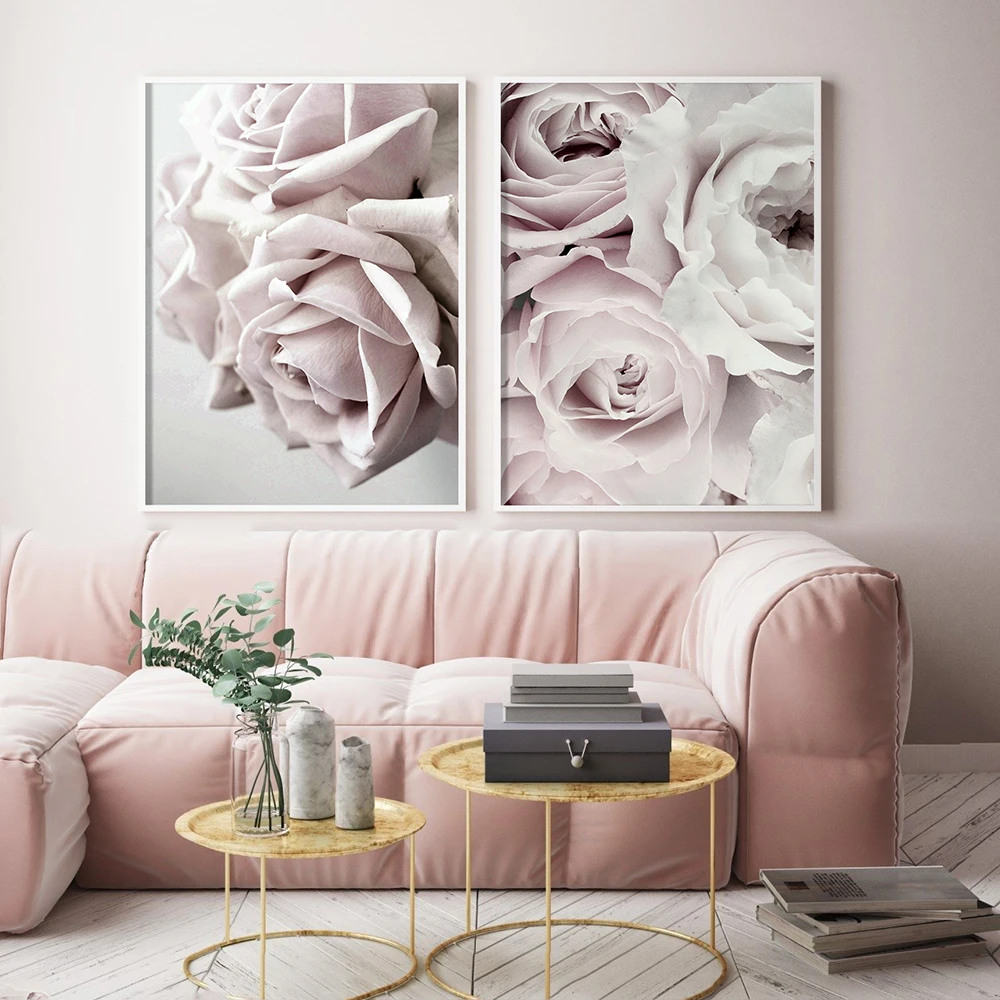 

Cuadros Peony Nordic Wall Art Canvas Poster Print Flower Painting Minimalist Scandinavian Decoration Picture Living Room Decor